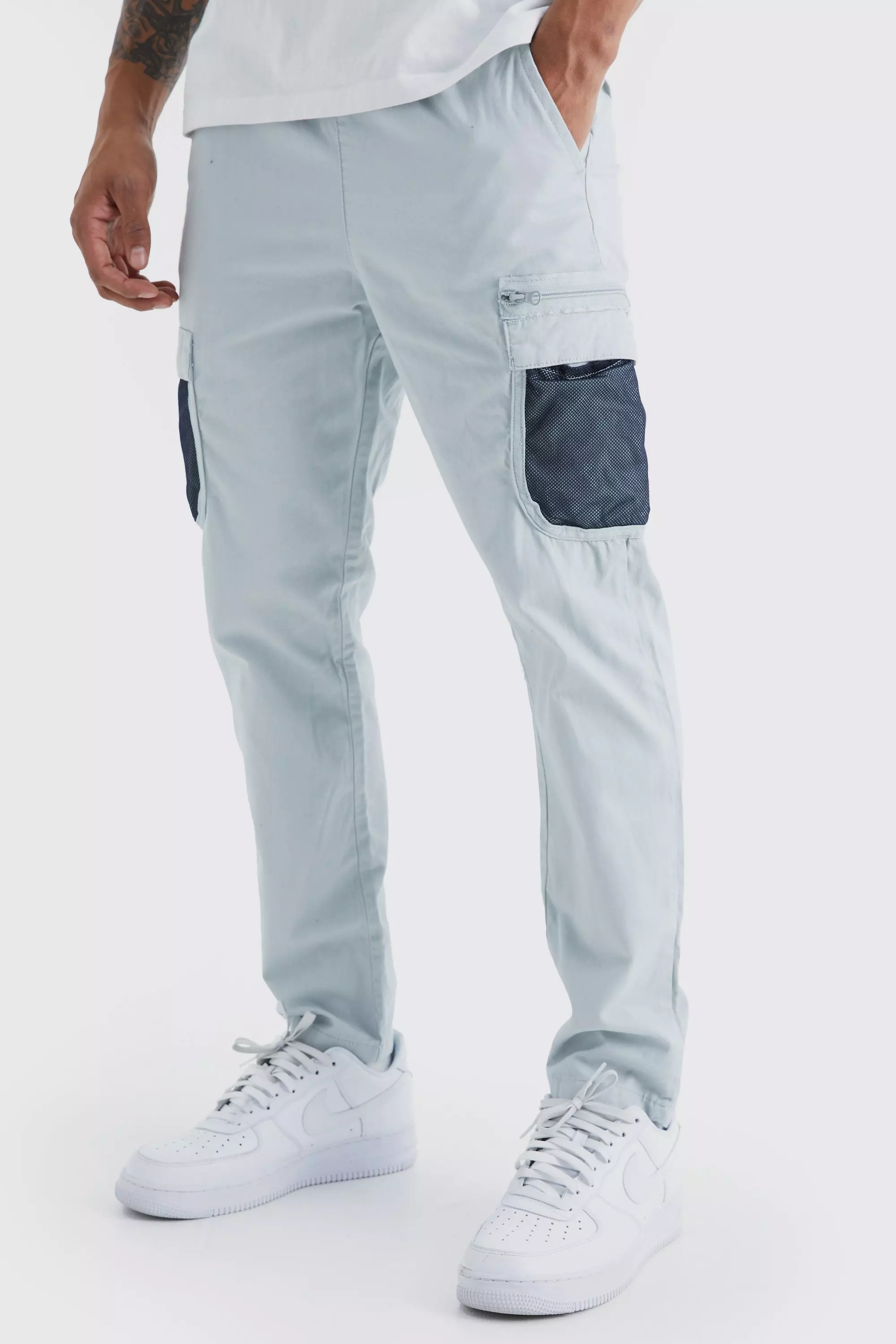 Elastic Comfort Mesh Pocket Cargo Trouser